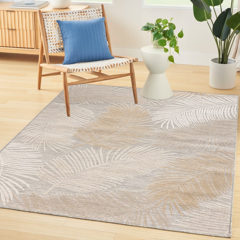 Nourison Suncoast Indoor/Outdoor Nature Area Rug.