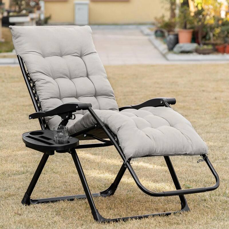 Zero Gravity Chair,Folding Recliner Chair with Cup Holder Cushion