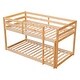 preview thumbnail 22 of 34, Modern Twin over Twin Floor Bunk Bed,Spacious And Comfortable,Easy Assembly for Bedroom