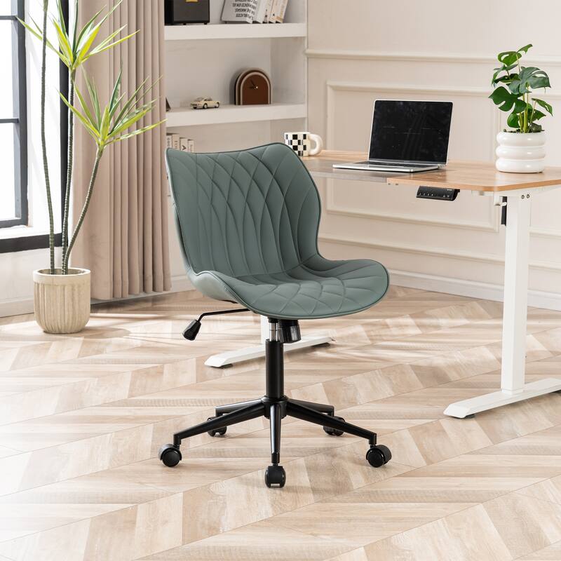 Swivel Armless Desk Chair Office Chairs Makeup Vanity Chair