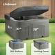 preview thumbnail 2 of 6, LifeSmart LS100 Taupe 4 Person Plug and Play Square Hot Tub Spa with Black Cover - 270