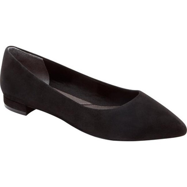 rockport total motion ballet flats black