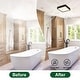 preview thumbnail 10 of 33, Akicon Bathroom Exhaust Fan with Light, 18W Dimmable 3CCT LED Light with 3.5W Night Light