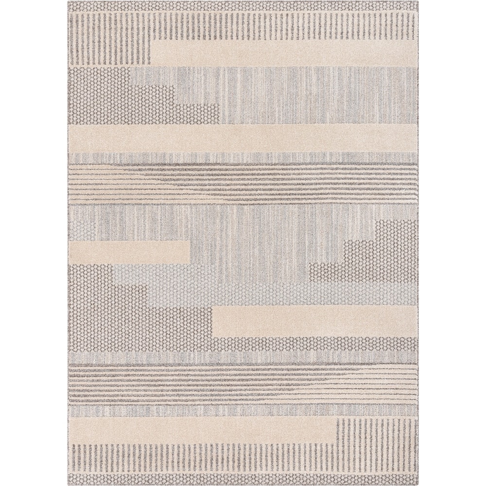 Well Woven Harlow Briar Contemporary Geometric Abstract Area Rug