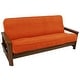preview thumbnail 15 of 17, Microsuede Corded Full-Size 8-10 Inch Thick Futon Cover - Full Tangerine Dream