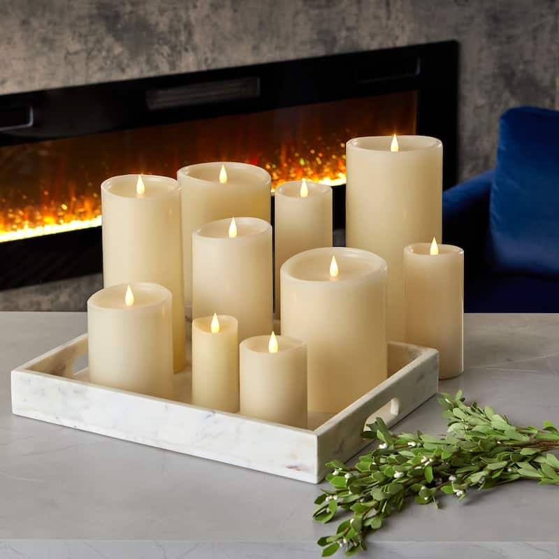 Classic Motion Flameless Candle 2x4 Set of 2 - Ivory