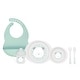 preview thumbnail 1 of 4, Sweet and Fun 6 Piece Feeding Set with Silicone Bib