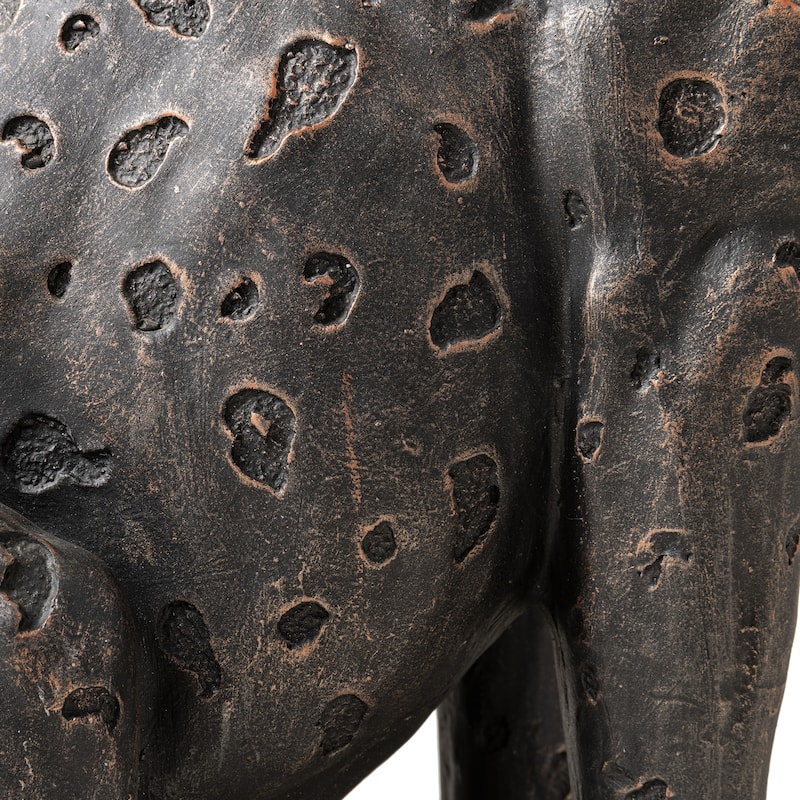 Glitzhome 23.25''H MGO Bronze Leopard Statue