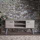 preview thumbnail 20 of 18, Amarah Mid-century Modern Wood TV Stand by Christopher Knight Home Grey Oak