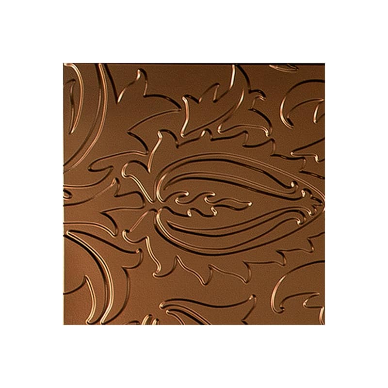 FASÄDE Nettle 4-foot x 8-foot PVC Wall Panel in Oil Rubbed Bronze - Brown - Sample