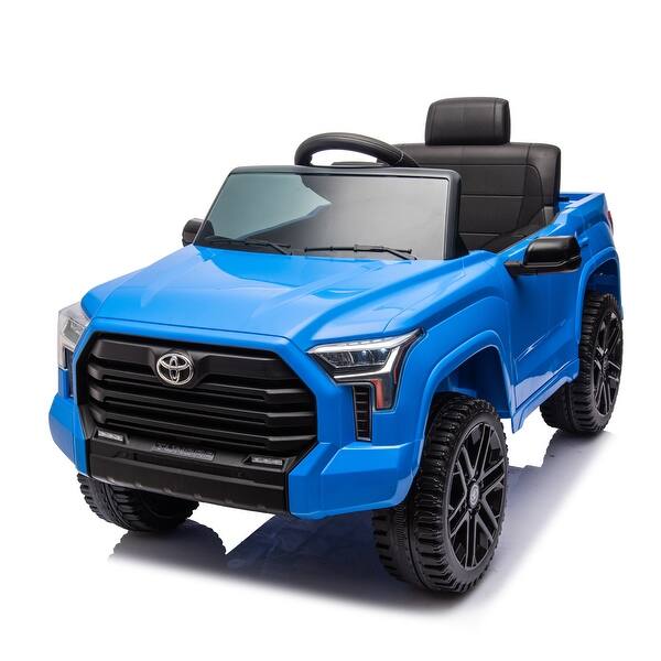 slide 2 of 100, 12V Electric Toyota Tundra Ride-On Truck for Kids with USB, Remote Control, and Suspension