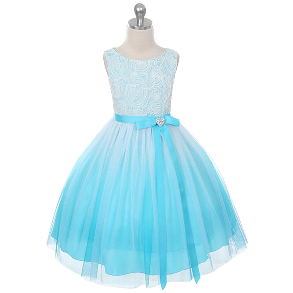 teal dress kids