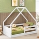preview thumbnail 2 of 20, Polifurniture Brie Toddler Bed with Roof