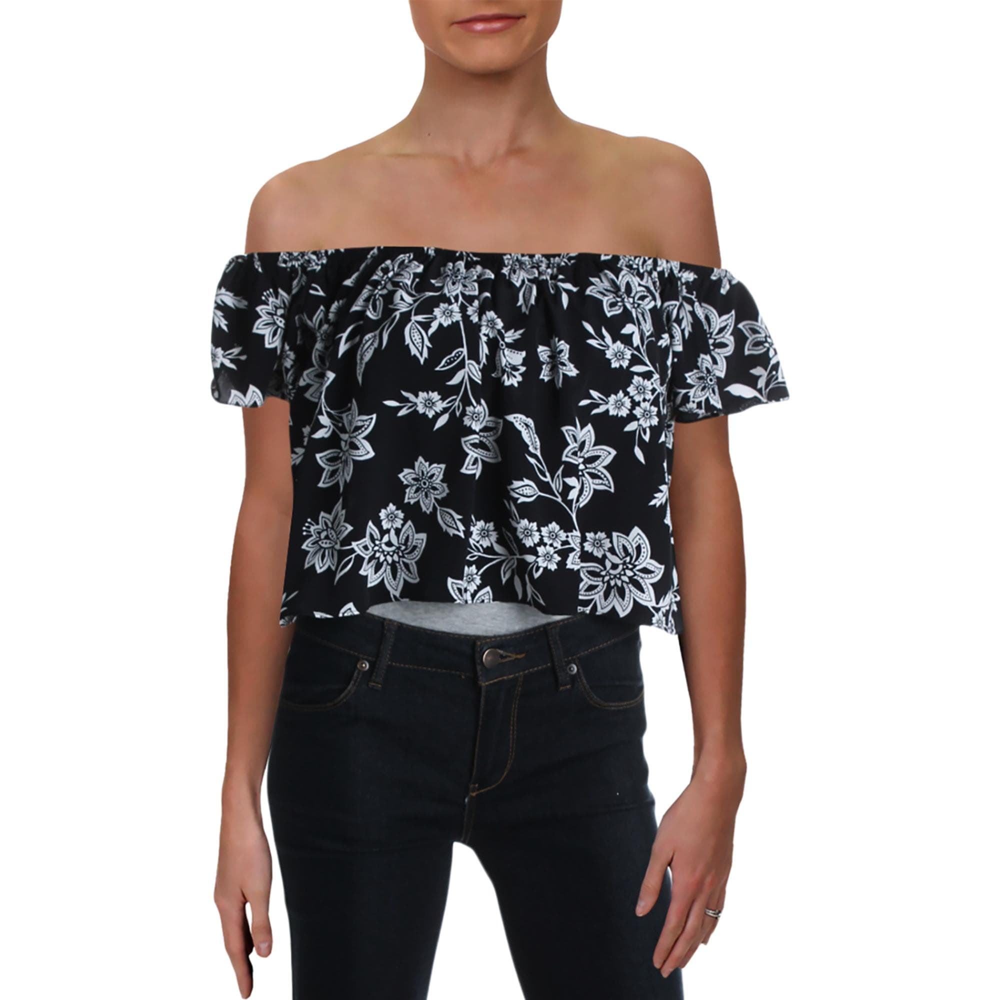aqua off the shoulder top