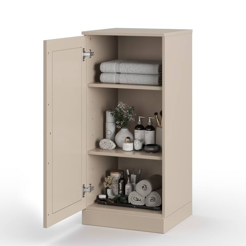 Palace Imports Solid Wood Bathroom Storage Cabinet, Raised Panel Door, Adjustable Shelves