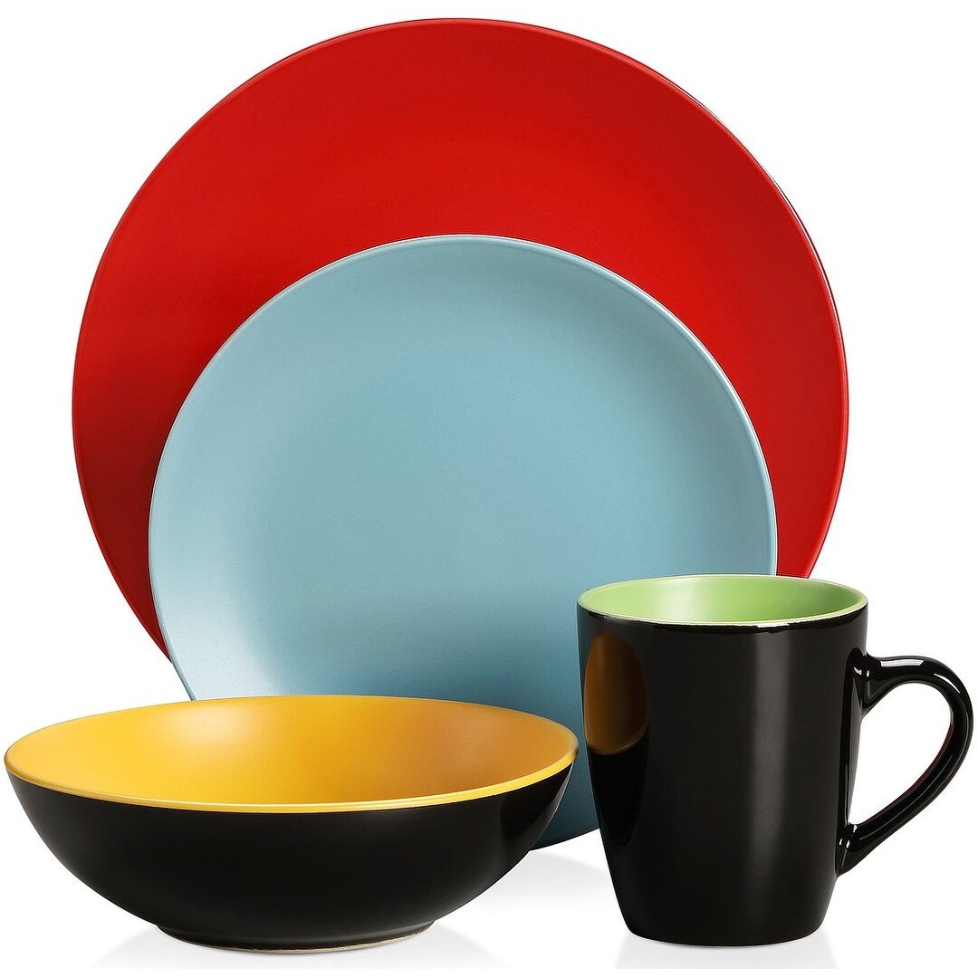 vancasso Allegro 16-pc Silk Matte Dinnerware Set, Service for ...