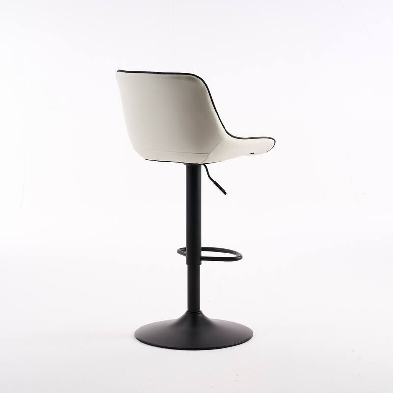 Swivel Upholstered Bar Stools Set of 2, Height Counter Stools