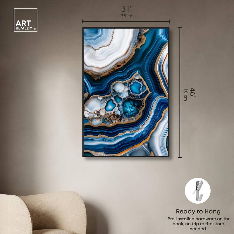 Azure Alveoli II Canvas by Art Remedy