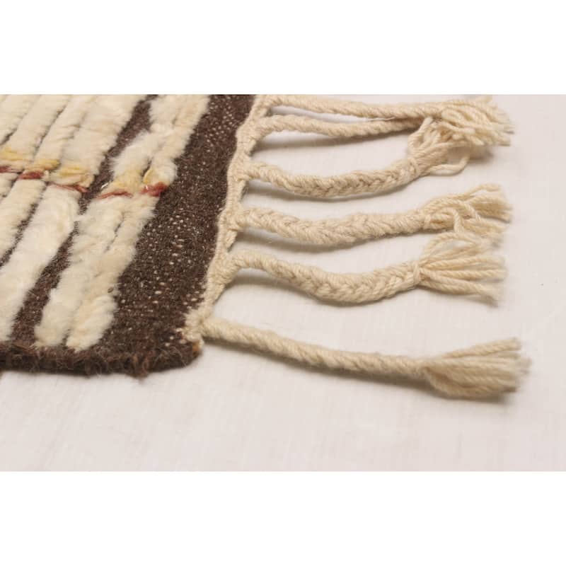 ECARPETGALLERY Hand-knotted Tangier Ivory Wool Rug - 8'5 x 11'8