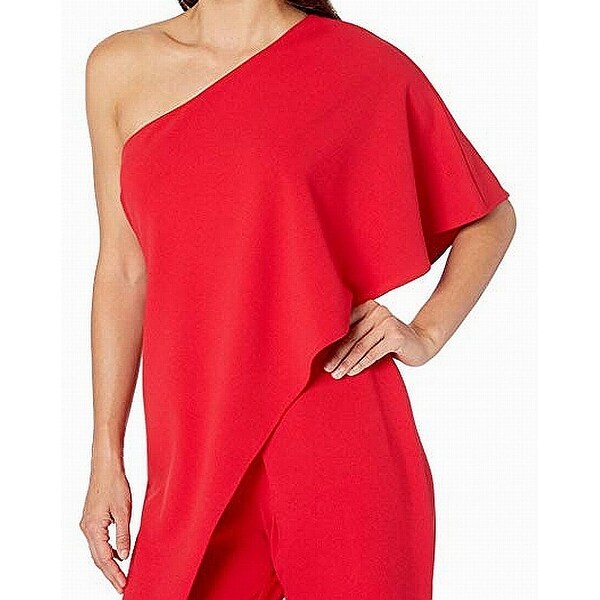 adrianna papell red jumpsuit