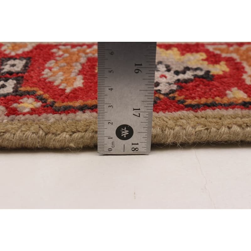 ECARPETGALLERY Hand-knotted Jules Serapi Khaki Wool Rug - 2'7 x 5'11