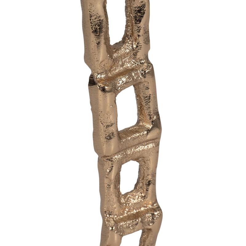 Sagebrook Home Modern Glam Metal Gold Novelty Tealight Holder With Base