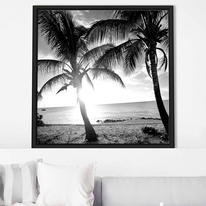 "BW Bimini Sunset I" Print on Floating Canvas