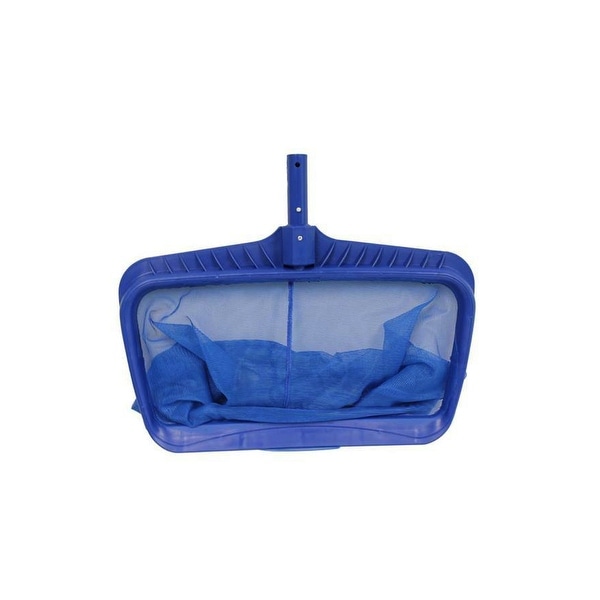 19.75" Blue Heavy Duty Deep-Bag Swimming Pool Leaf Rake Skimmer Head - N/A