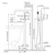 preview thumbnail 13 of 34, WOWOW Floor Mount Single-Handle Freestanding Tub Faucet