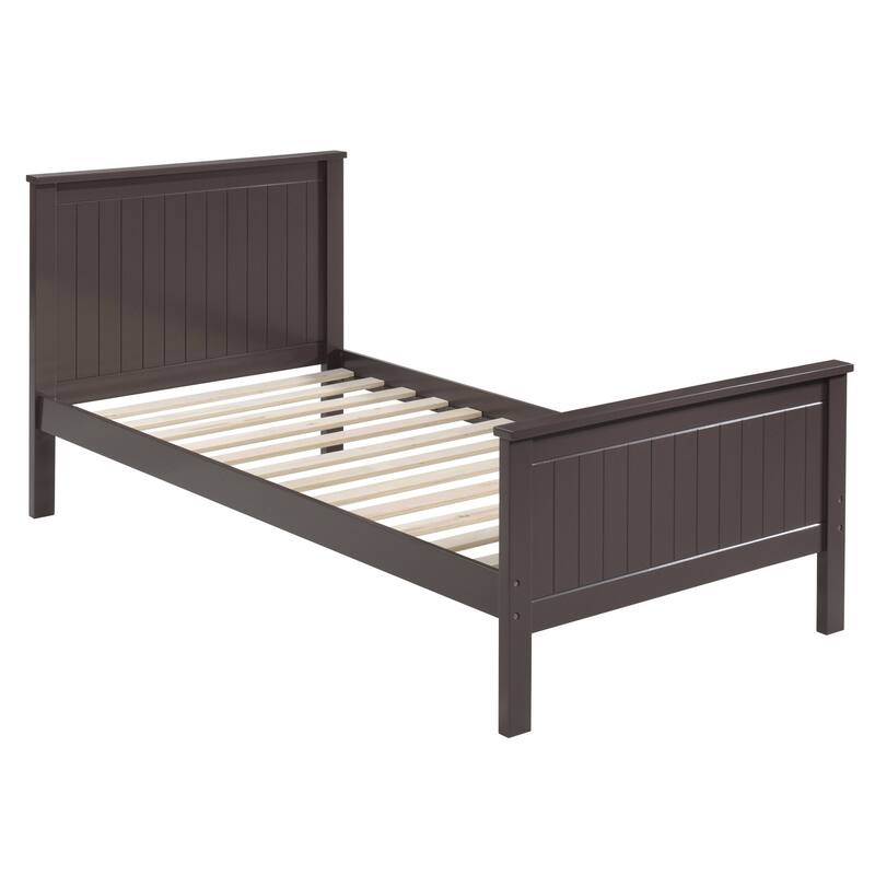 Mangan Chocolate Twin Platform Bed