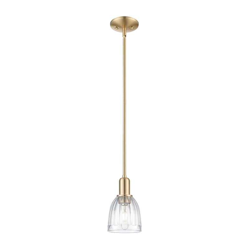 Innovations Lighting Endless Possibilities Arcadia - Brookfield - 1 Light 6" Stem Hung Mini Pendant - Clear/Champagne Bronze