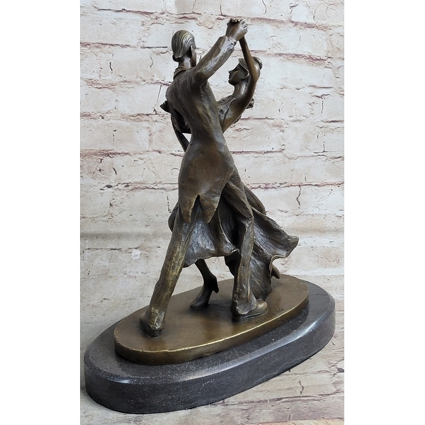 Aldo Vitaleh Original Handmade Bronze Sculpture, Marble Base - Bed