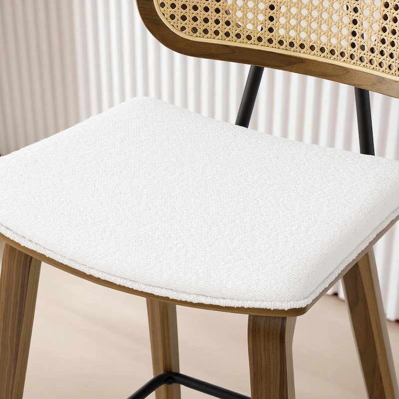 26-Inch Upholstered Counter/ Bar Stools Set of 2 or 3 - 35.1"H x 17.7"W x 19.5"D