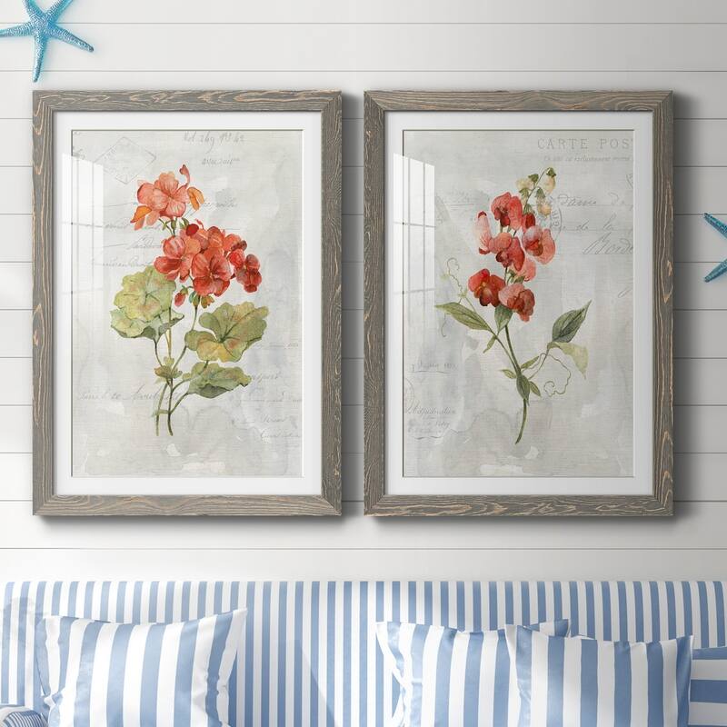 Linen Geranium-Premium Framed Print - Ready to Hang