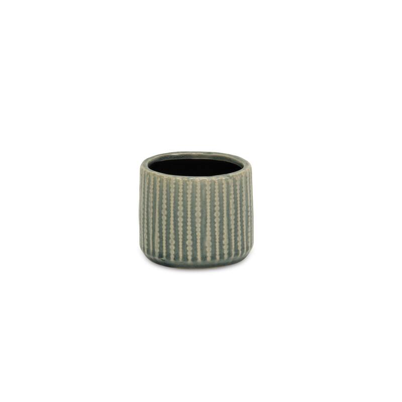 Arianthe Ceramic Orb Patterned Pot