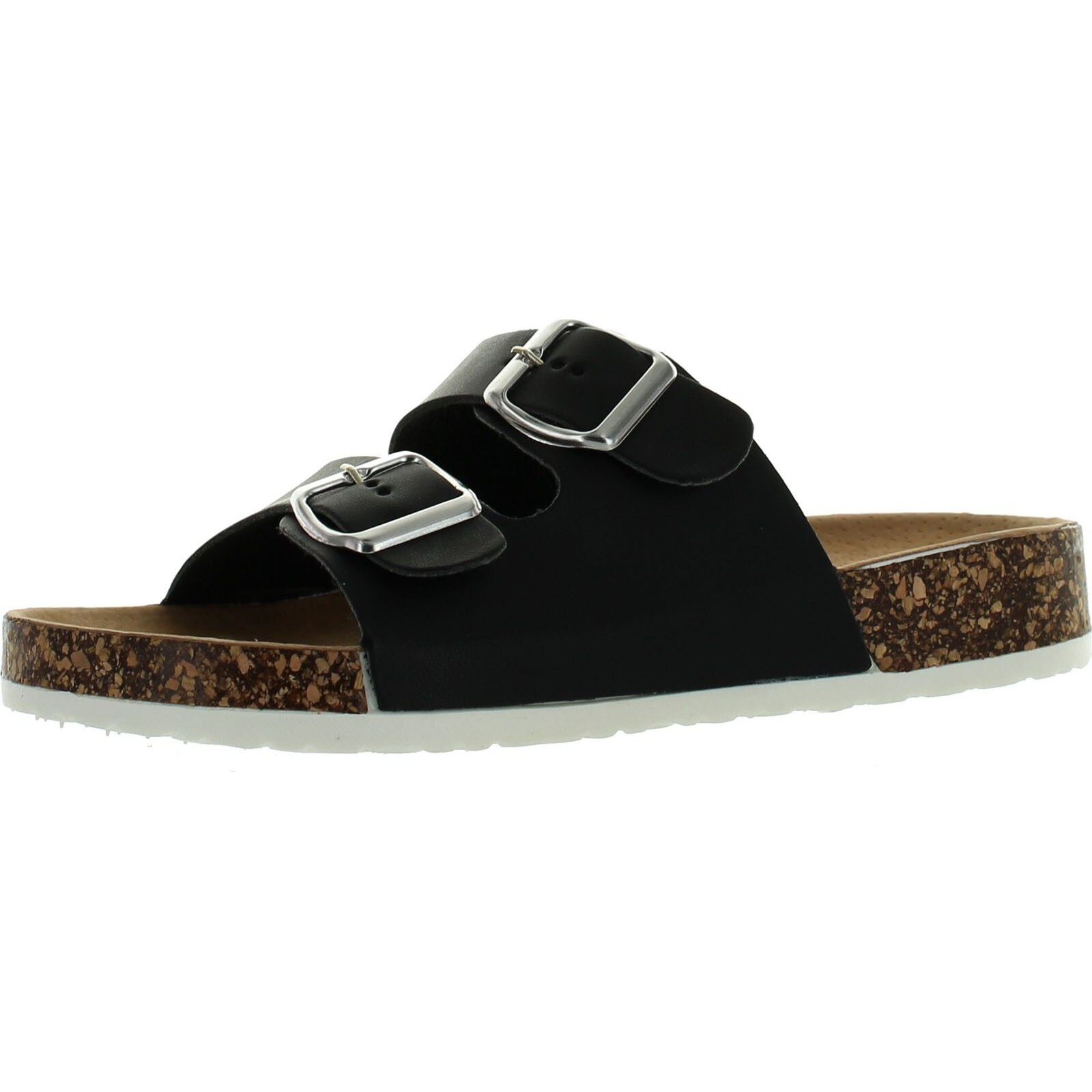 double strap buckle sandals