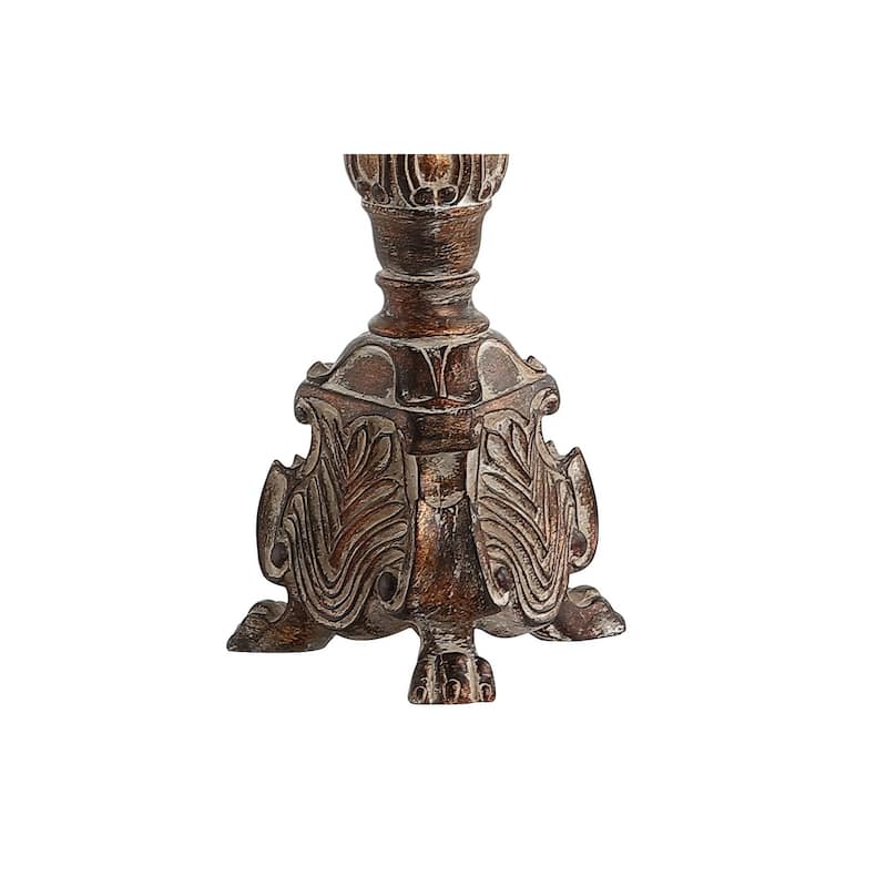 Regent 33.5" Resin/Acrylic LED Table Lamp, Antique Brown by JONATHAN Y