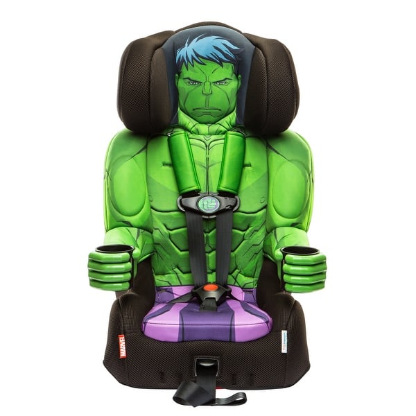 slide 2 of 7, KidsEmbrace Marvel Avengers Incredible Hulk 2-in-1 Combination Harness Booster Car Seat - Green