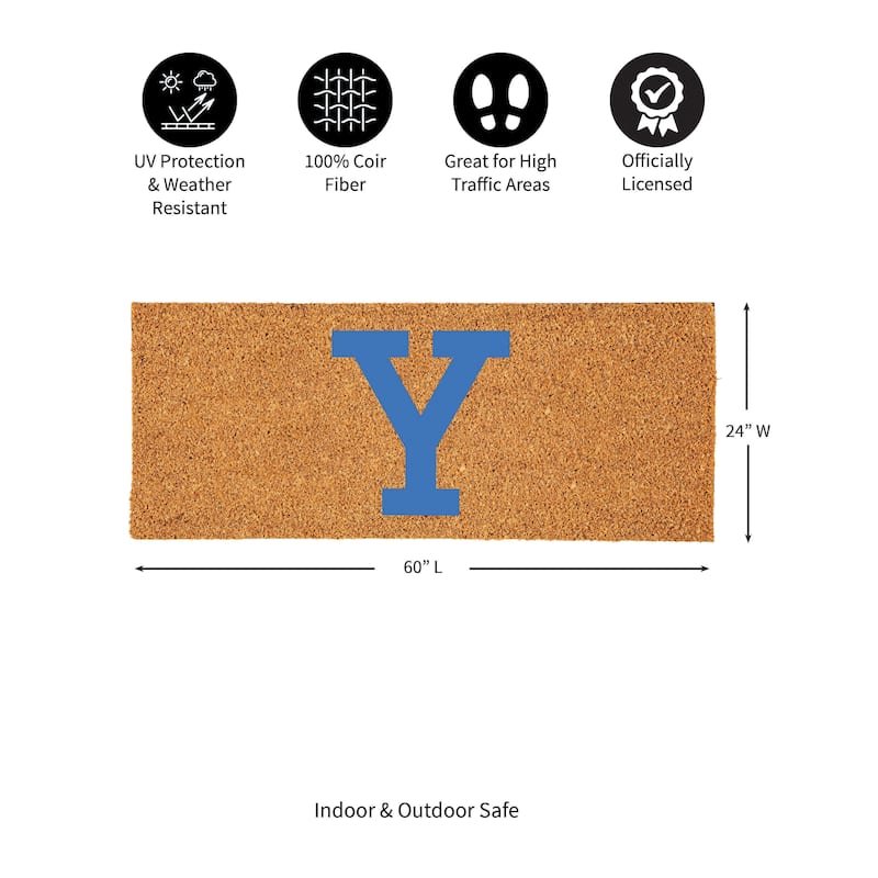 Yale University Full Color Indoor/Outdoor Coir Mat
