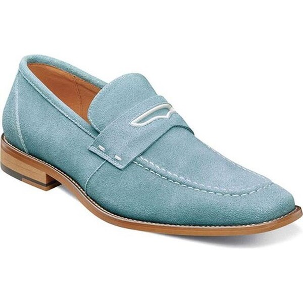 stacy adams blue loafers