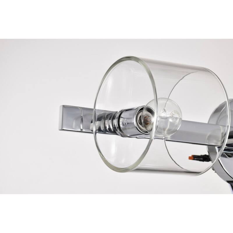 Marlowe 3 Light Vanity Polished Nickel with Clear Glass - Polished Nickel