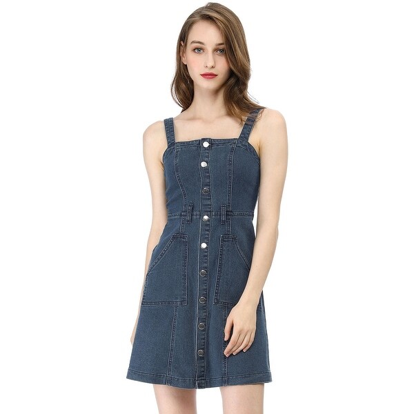women's jean overall dress