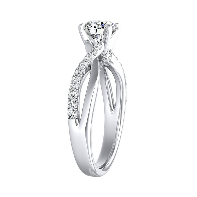 Auriya 14k Gold 1ctw Moissanite Engagement Ring