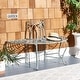 preview thumbnail 4 of 41, SAFAVIEH Abia Victorian Wrought Iron 50-inch Outdoor Tree Bench. - 50 in. W x 24 in. D x 31 in. H Antique Dark Green