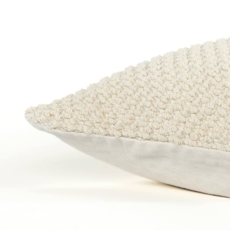 Rizzy Home Transitional Solid Light Texture Throw Pillow, 20-inch