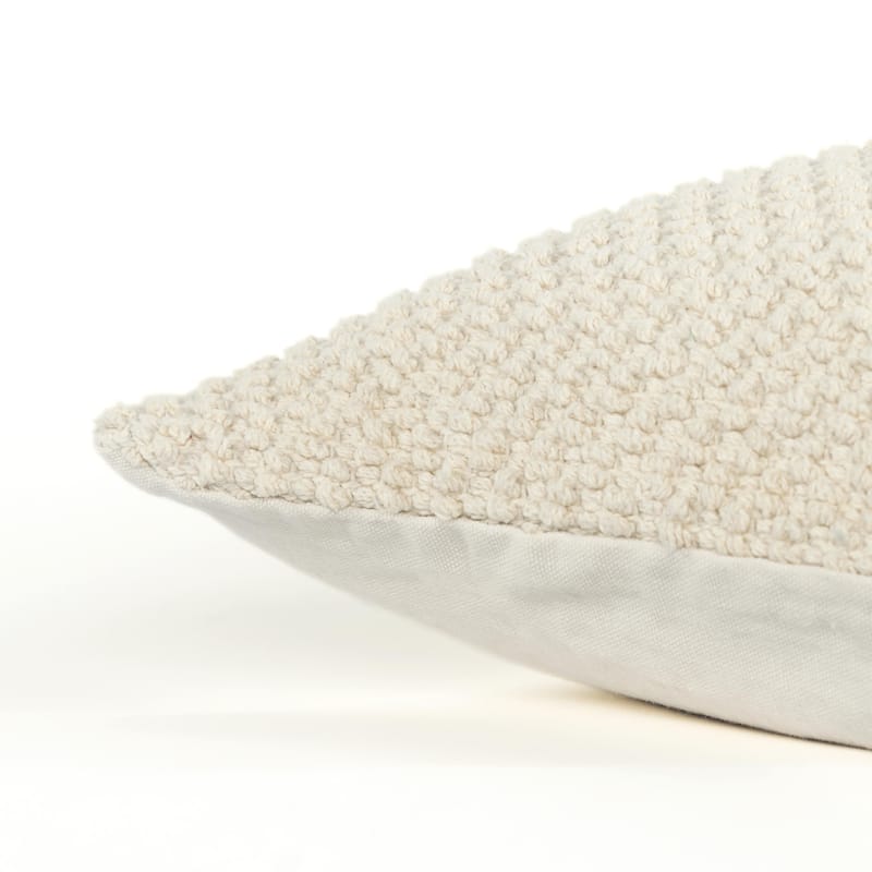 Rizzy Home Transitional Solid Light Texture Throw Pillow