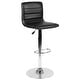 preview thumbnail 59 of 111, Modern Vinyl Stitch Back Adjustable Height Barstool - 16"W x 19"D x 35" - 44"H