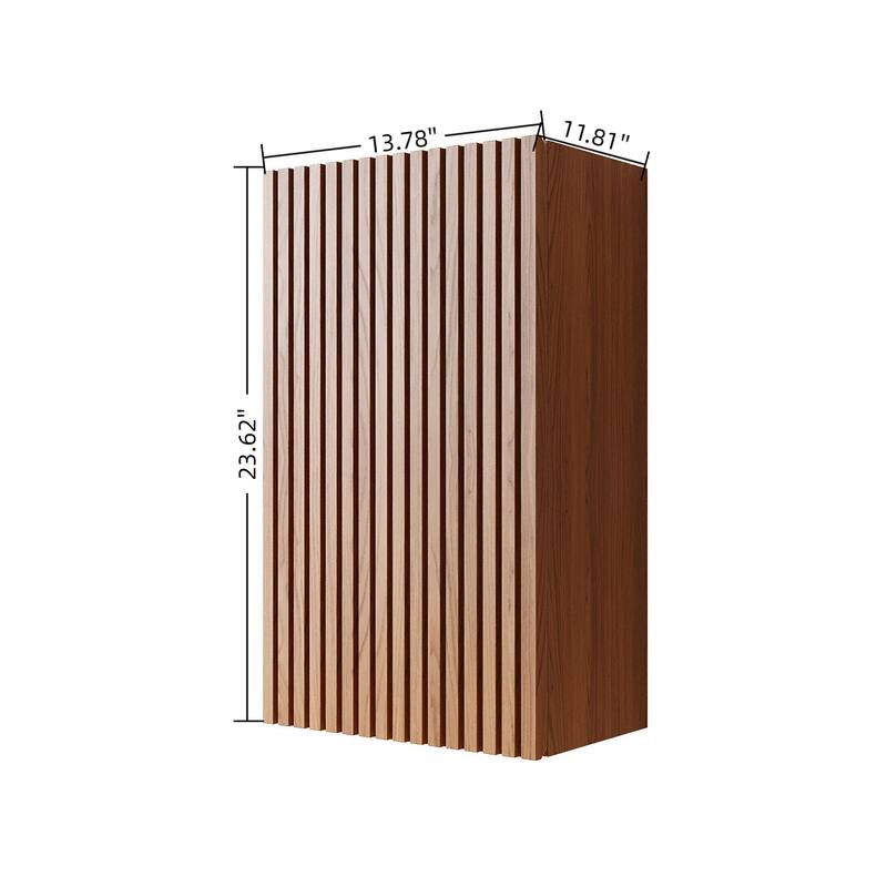 23" Tall Bathroom Wall Mounted Cabinet, Narrow Storage Cabinet with Door, Suitable for Small Spaces Such as Corners
