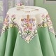 preview thumbnail 1 of 1, Embroidered Easter Cross Table Topper Square