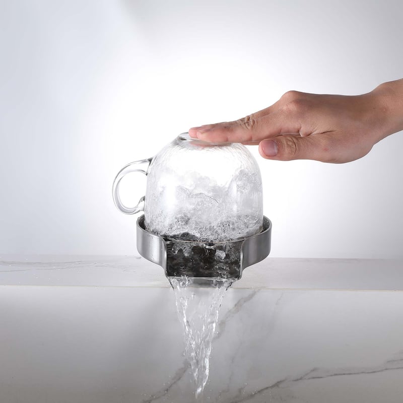 Stainless Steel Glass Rinser for Kitchen Sink, Kitchen Sink Cup Rinser, Bottle Washer Cup Washer for Sink